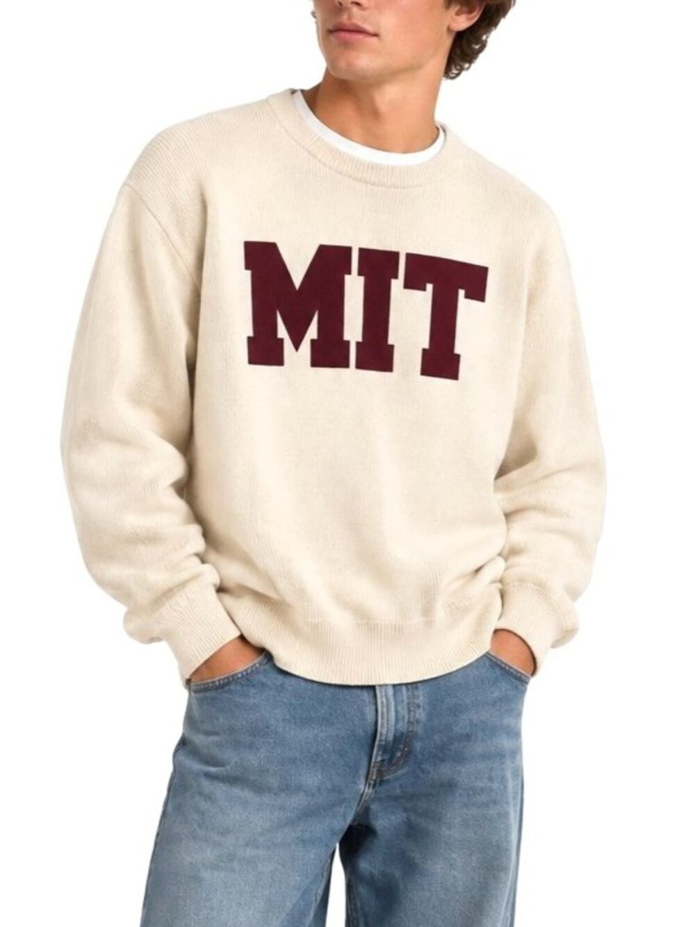 The Coop MIT Cotton Sweater Collegiate Academia Pullover